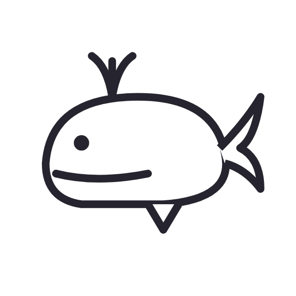 Whale coloring page for toddlers