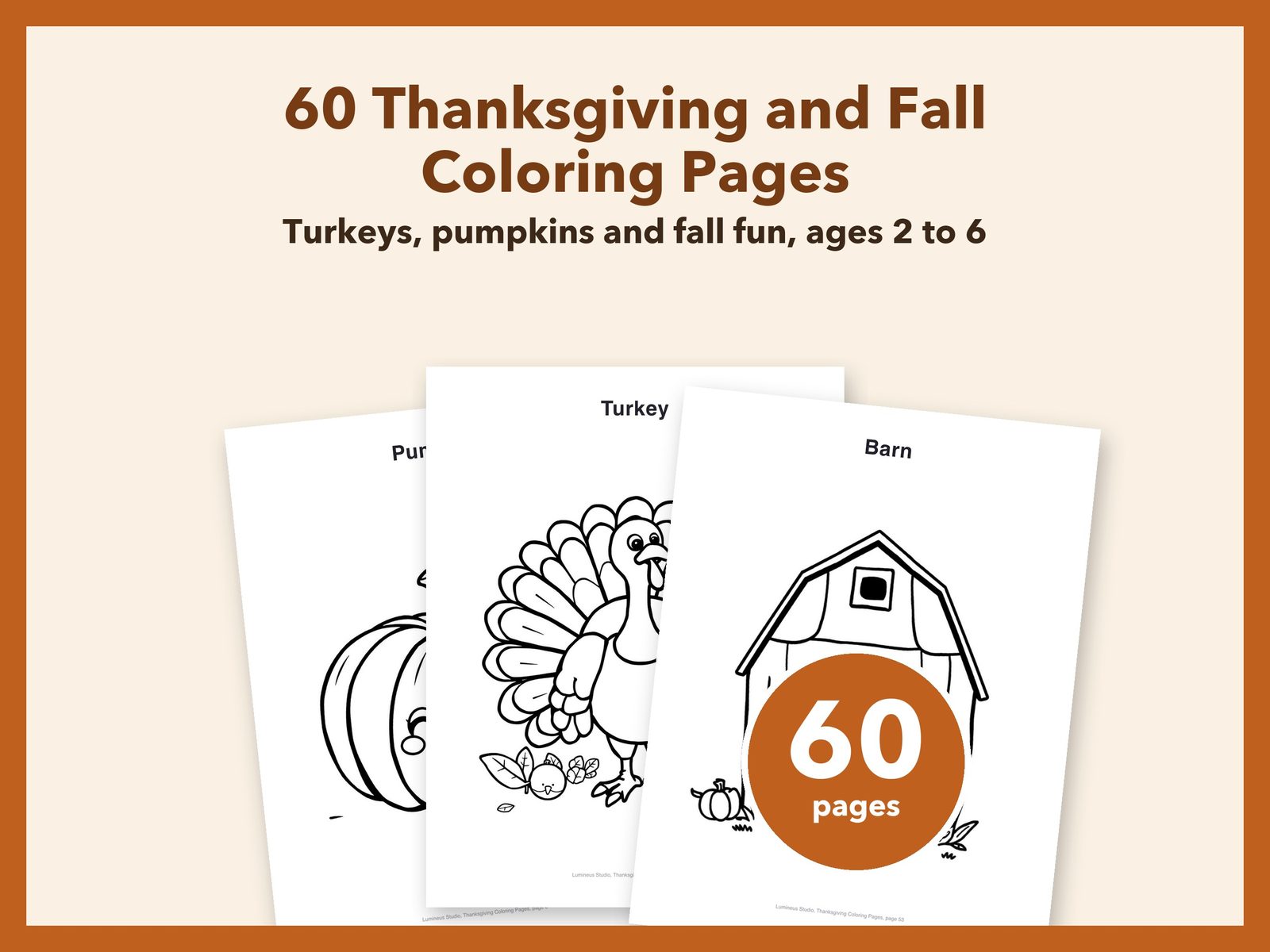Thanksgiving and fall coloring pages