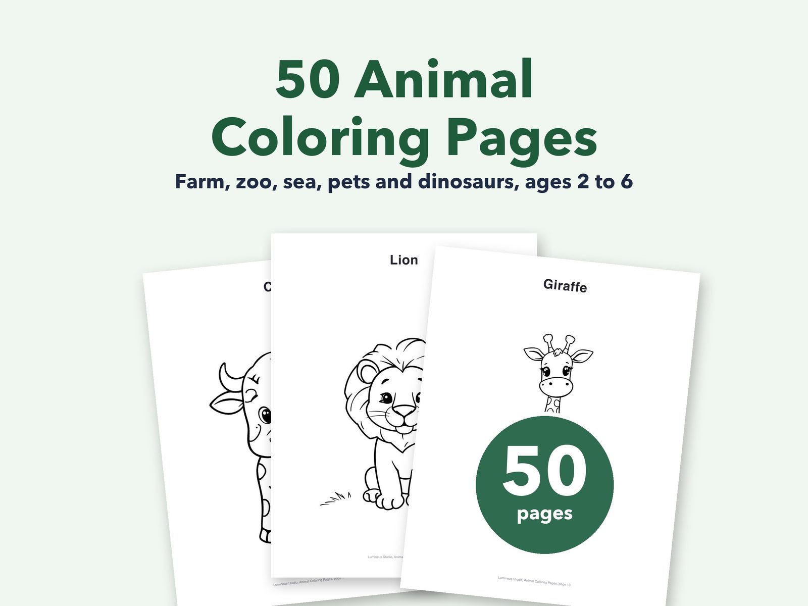 Animal coloring pages