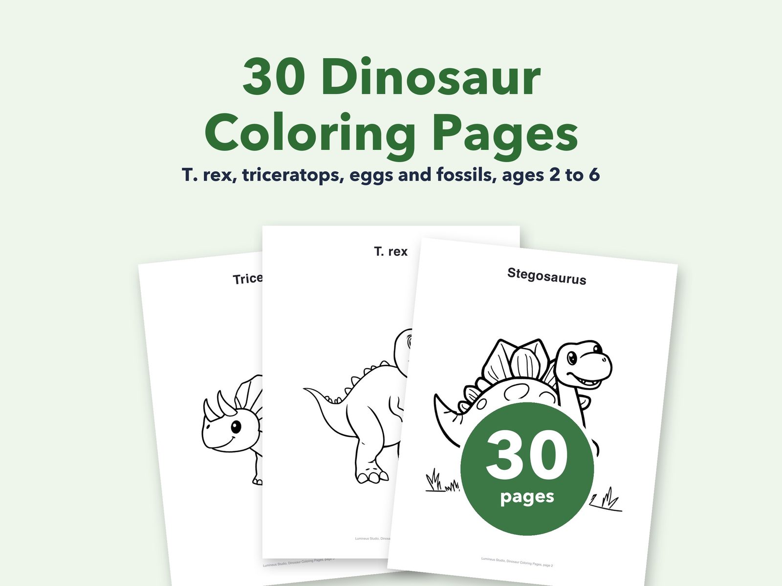 Dinosaur coloring pages