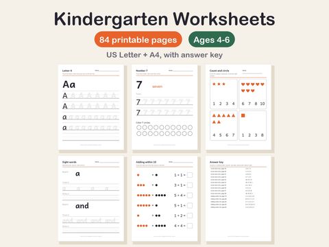 Kindergarten Worksheets